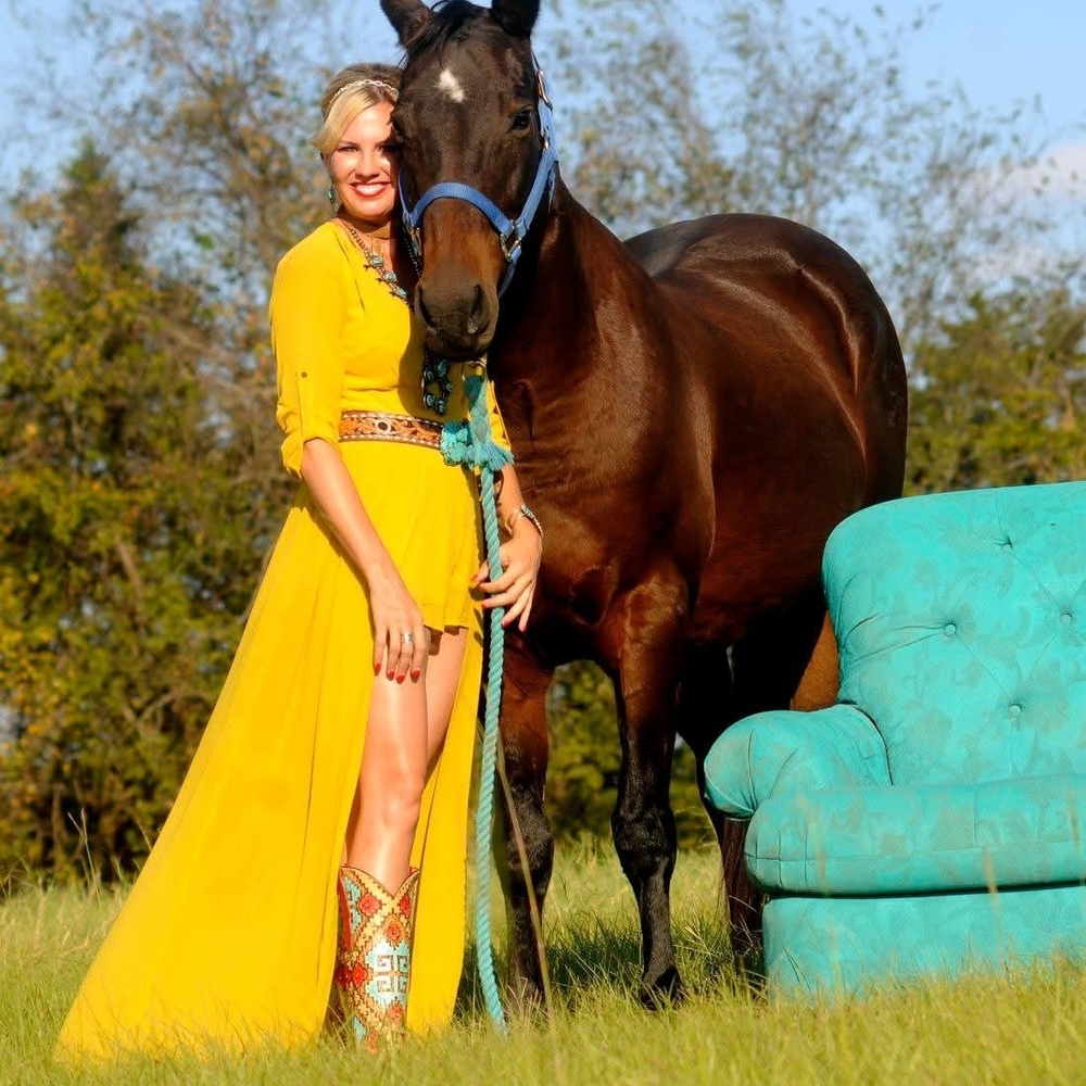 Miss Avenue Yellow High Low Dress